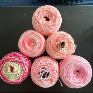 Pink yarn lot